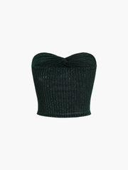 Glitter Sweetheart Tube Crop Top