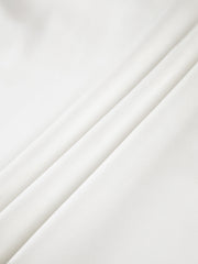 Semi-Sheer Two Tone Satin Tied Zippered Top