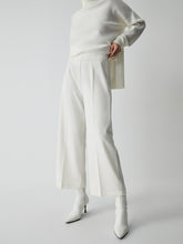 Semi-Sheer Wide Leg Culotte Pants