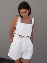 Solid Cotton Ruffle Shorts Sets