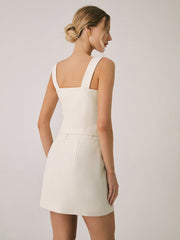 Elegant Pearl Buckle Vest