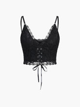 Lace Up Backless Cami Top