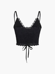 Lace Up Backless Cami Top