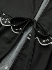 Ruffle Print Knotted Blouse