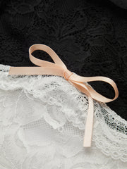 Colorblock Lace Halter Top