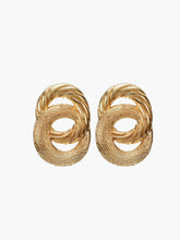 Vintage Cross Circular Drop Earrings