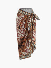 Floral Print Knotted Cover Up