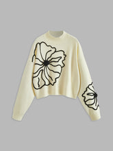 Floral Embroidered Knit Top