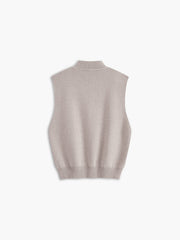Stand Collar Sweater Vest
