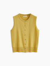 Breasted Jersey Sweater Vest