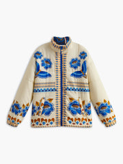 Boheme Printed Zipper Winter Coat