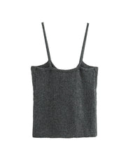 Spaghetti Strap Knotted Sweater Vest
