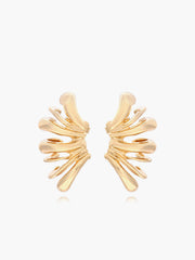 Golden Angel Wings Stud Earrings