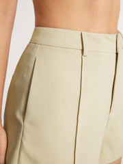 High Waisted Mini Trouser Shorts