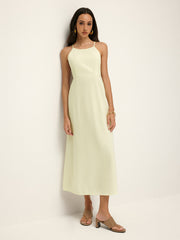 Minimalist Tie Open Back Cami Dress