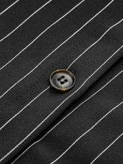 Pinstripe Crop Polo Shirt