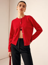 Button Down Cashmere-Blend Cardigan