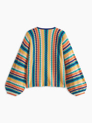 Rainbow Loose Cardigan