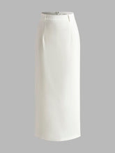 Elegant Slit Back Maxi Skirt Without Belt