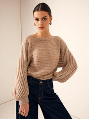 Oversized Striped Soft Sweater