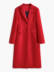 Essential Tweed Wool Long Coat