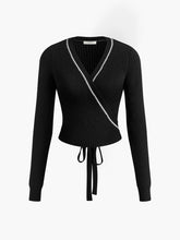 Criss Cross Lace Up Sweater