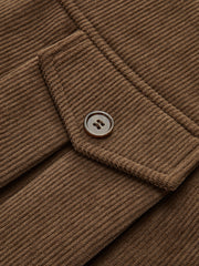 Corduroy Pleated Skirt With Belt
