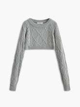 Crop Cable Knit Top