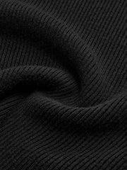 Metal Button Ribbed Knit Top
