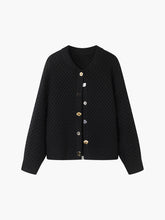 Geometric Button Cardigan