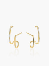 Geometric Zircon Ear Cuff