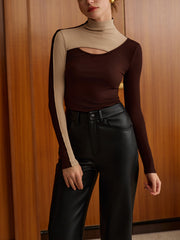 Cutout Color Block Top