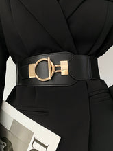 Metal Lariat Elastic Wide Belt