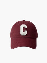 Cotton C-Letter Soft Top Cap Hat