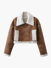 Zipper Fleece Short Coat