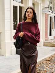 Elegant Plain Minky Sweater