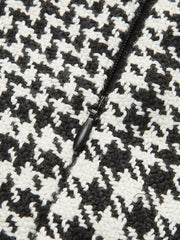 Wool-Blend Checked Mini Skirt