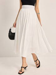 Elegant A-Line Pleated Skirt