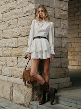 High-Neck Puff Sleeve Blouse