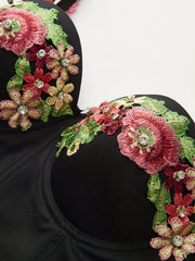 Floral Embroidered Corset