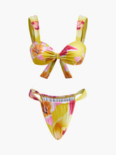 Jersey Floral Print Bikini Set