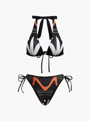 Halter Neck Tie-Back Bikini Set