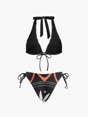 Halter Neck Tie-Back Bikini Set