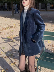 Elegant Shift Button Blazer