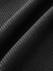 Denim Collar Ribbed Sleeveless Top