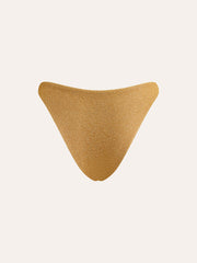 Gold Metallic Detail Bikini Bottom