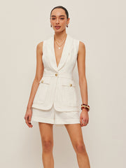 Pocket Detail Tailored Vest