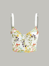 Semi-Sheer Embroidery Mesh Corset