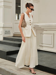 Decor Pockets Tailored Vest