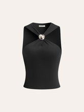 Decor Button Knot-Detail Top